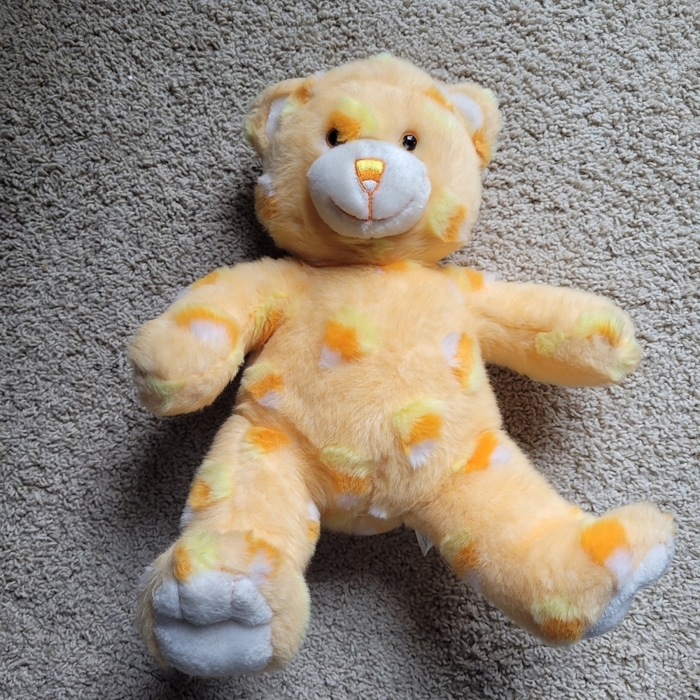 BAB Build A Bear Candy Corn Halloween Plush Stuffed Animal 15" Retired